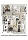 One Bedroom Apartment Floor Plan